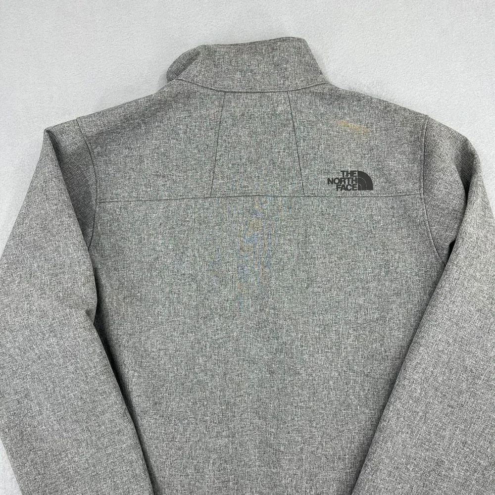 The North Face Mens Windwall Softshell Jacket Grey Heather Full‎ Zip Small